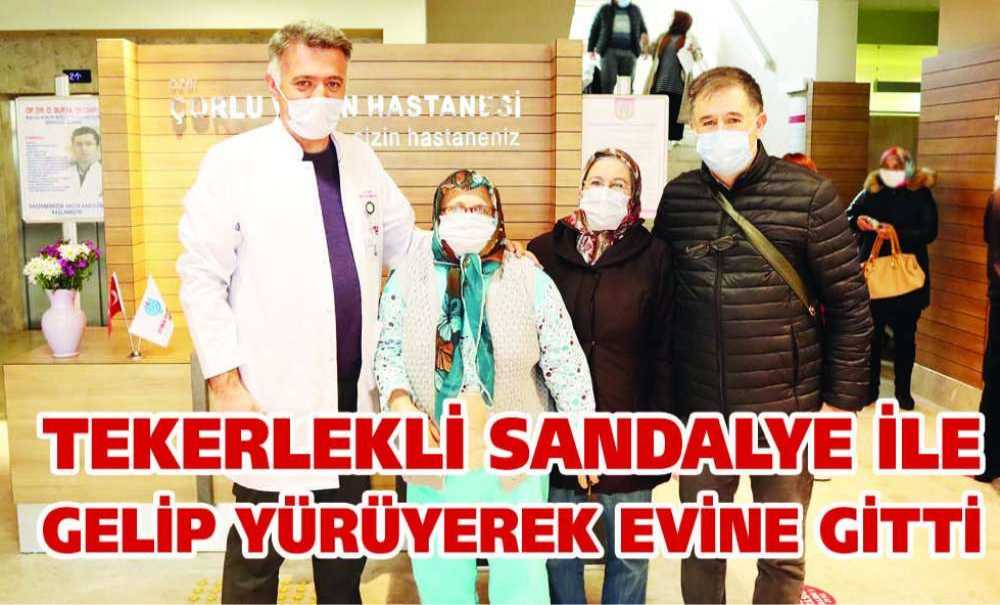 Tekerlekli Sandalye Ile Gelip Yürüyerek Evine Gitti
