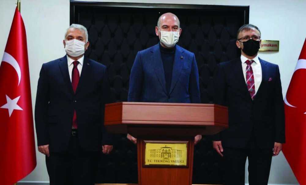 İçişleri Bakanı Süleyman Soylu Çorlu'da