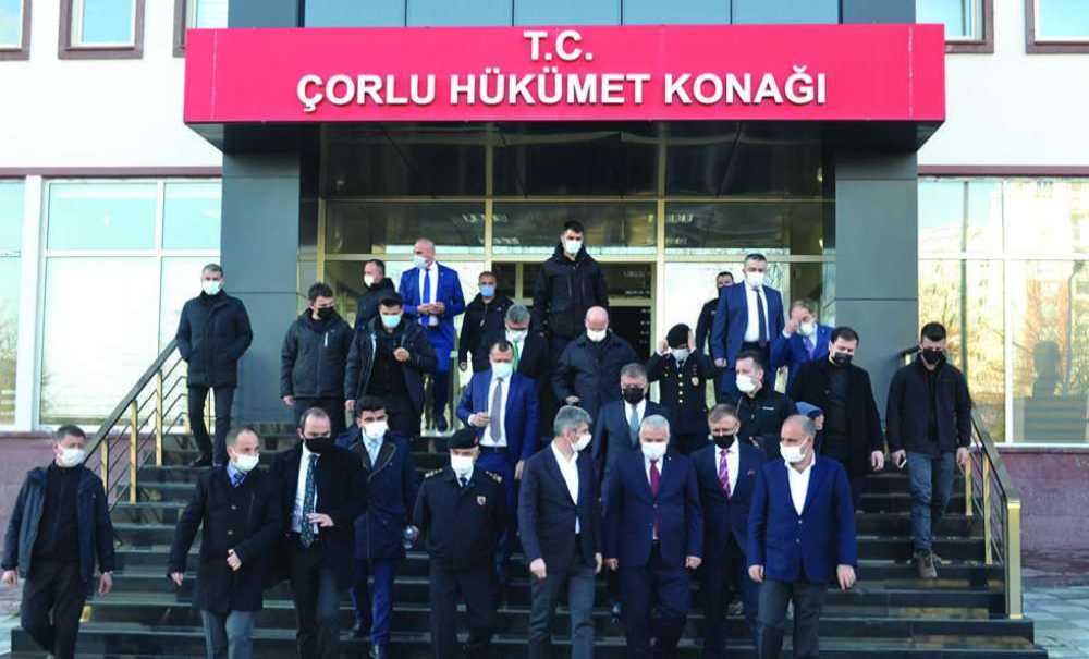 İçişleri Bakanı Süleyman Soylu Çorlu'da