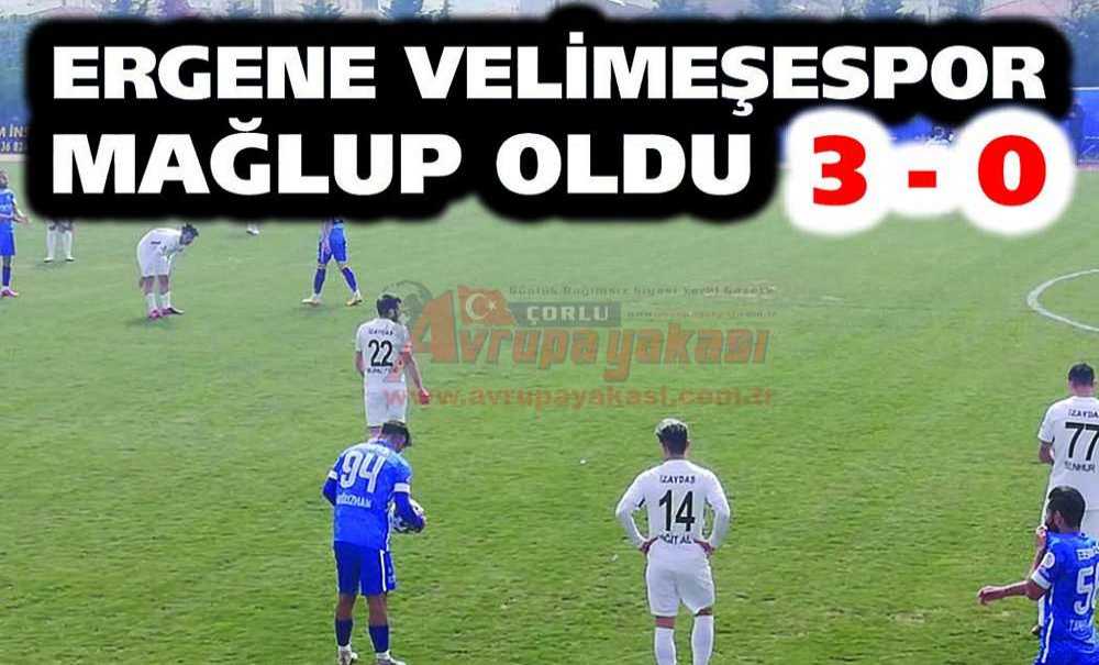 Ergene Velimeşespor Mağlup Oldu