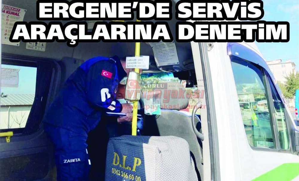 Ergene'de Servis Araçlarına Denetim