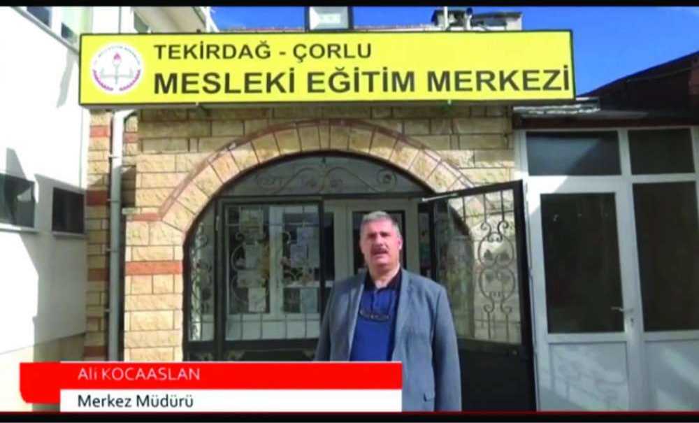 Çorlu Mesleki Eğitim Merkezi'nde Videolu Kutlama