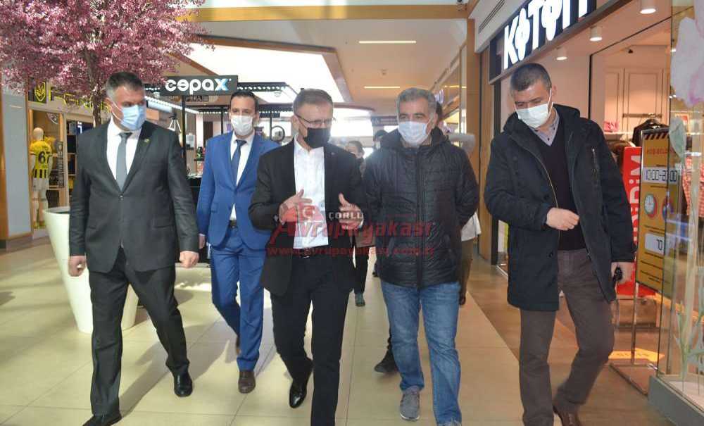 Kafe Ve Restoranları Denetleyen Çorlu Kaymakamı Cafer Sarılı, “Yüzde 50 Doluluk Ve Hes Kodu Sorgulama Önemli”