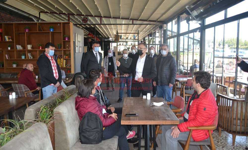 Kafe Ve Restoranları Denetleyen Çorlu Kaymakamı Cafer Sarılı, “Yüzde 50 Doluluk Ve Hes Kodu Sorgulama Önemli”