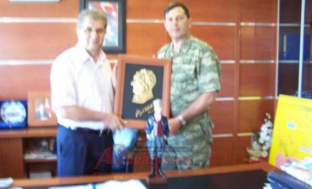 Çorlu Bakım Merkezi Komutanı Albay Ocak`tan Kaymakam Doğan`a Ziyaret