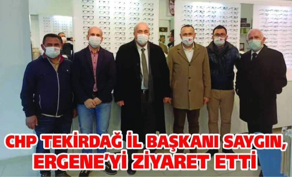 Chp Tekirdağ İl Başkanı Saygın, Ergene'yi Ziyaret Etti