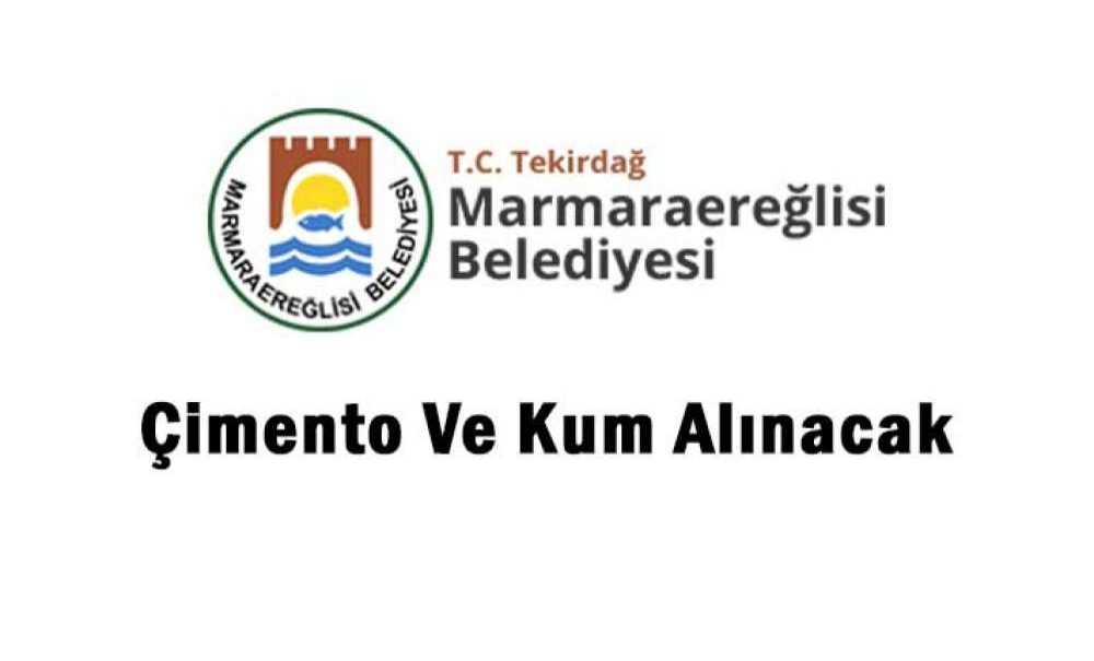 Çimento Ve Kum Alınacak