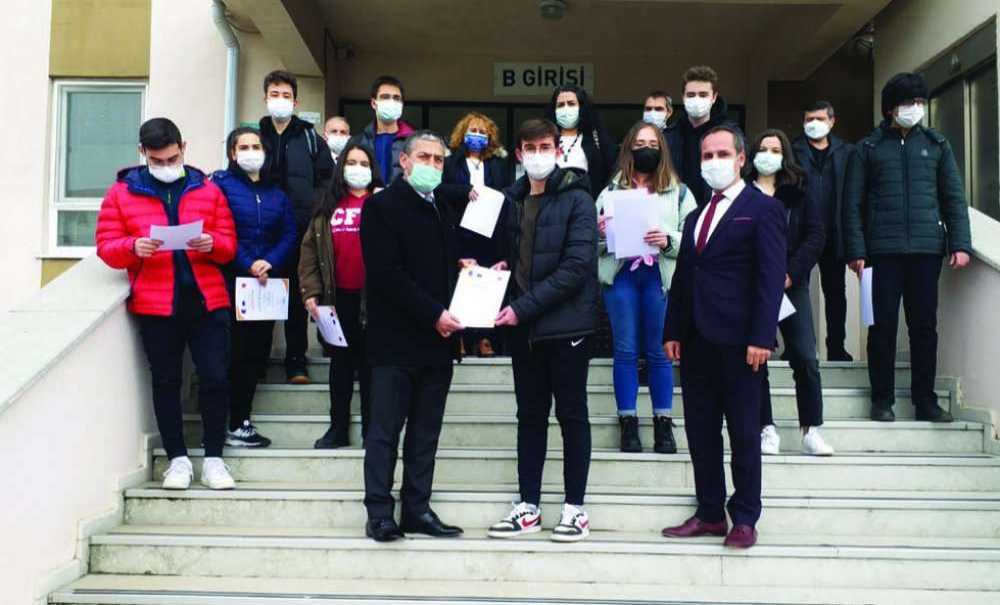 Erasmus Projesinde Görev Alanların Sertifikaları Verildi