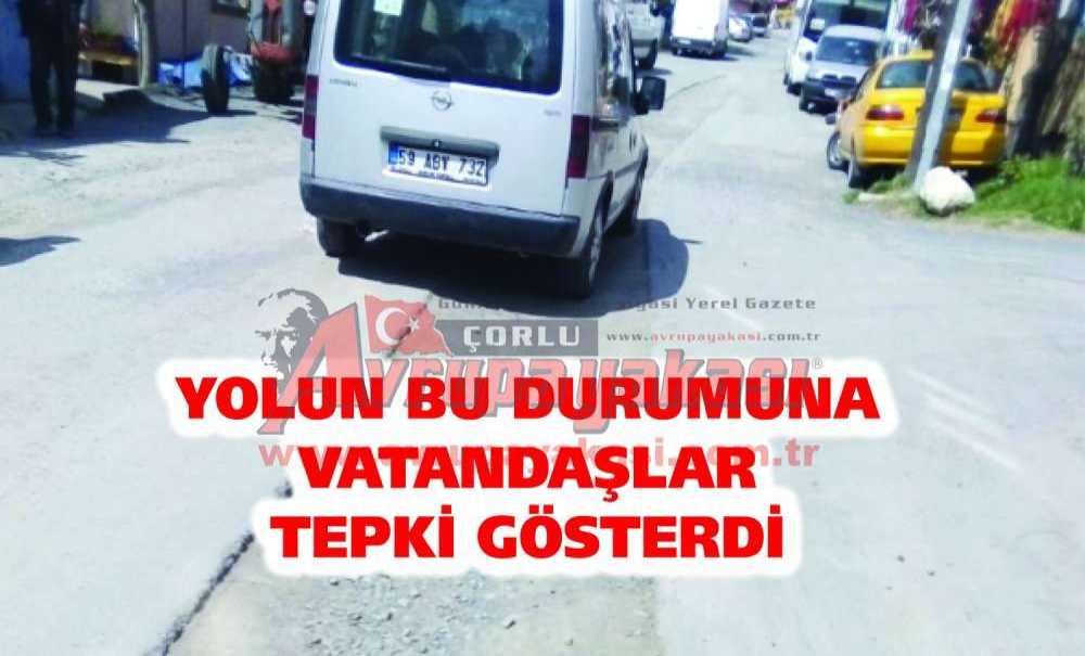 Yolun Bu Durumuna Vatandaşlar Tepki Gösterdi