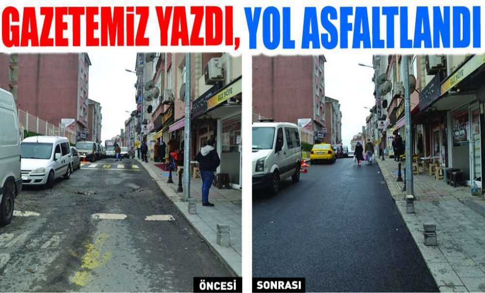 Gazetemiz Yazdı, Yol Asfaltlandı