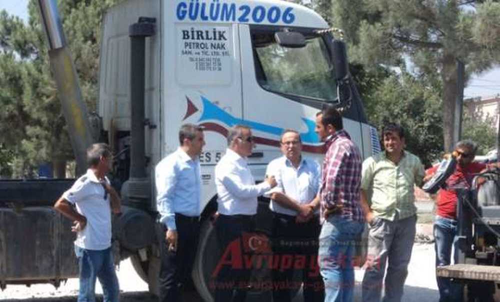 Sanayi Sitesinden Çorlu Belediyesine Asfalt Teşekkürü
