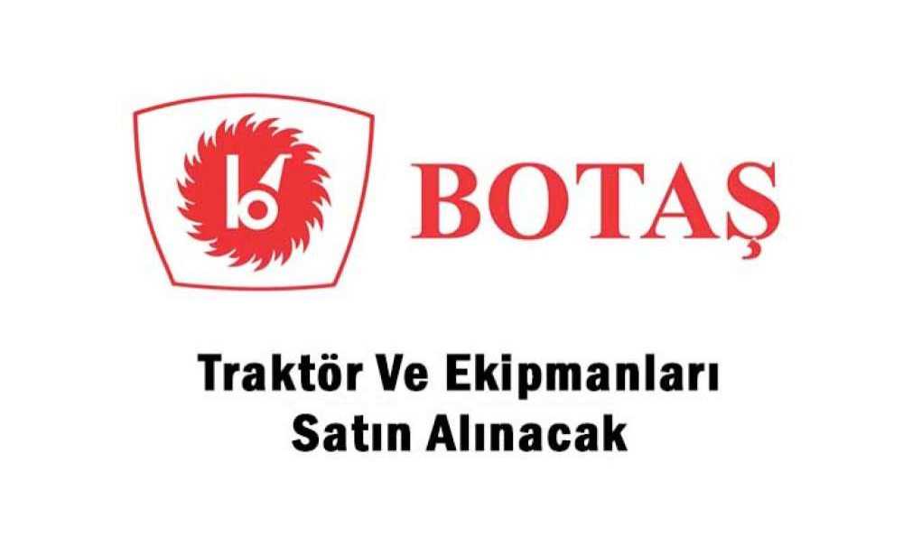 Traktör Ve Ekipmanları Satın Alınacak