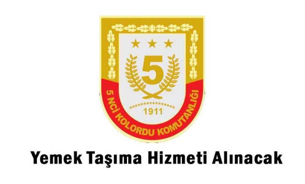 Yemek Taşıma Hizmeti Alınacak