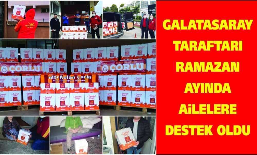 Galatasaray Taraftarı Ramazan Ayında Ailelere Destek Oldu
