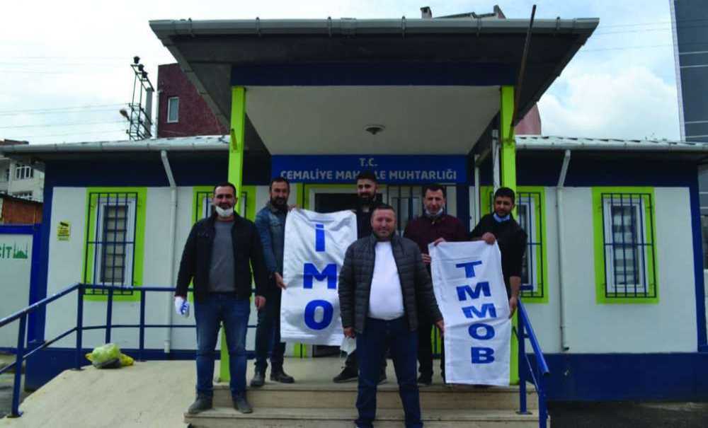 İnşaat Mühendisleri Odası 310 Adet Gıda Kolisi Dağıttı