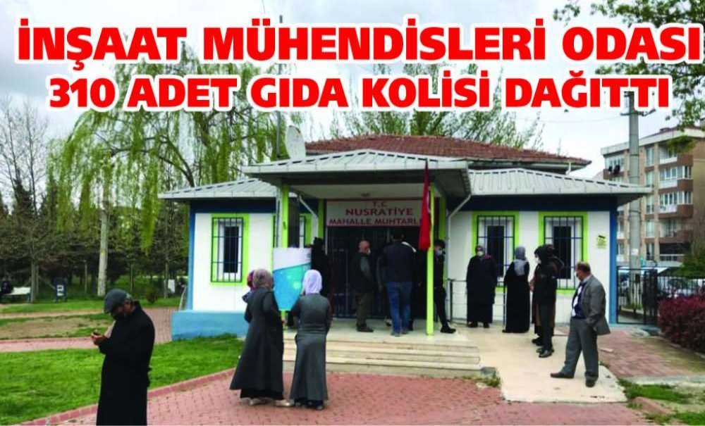 İnşaat Mühendisleri Odası 310 Adet Gıda Kolisi Dağıttı