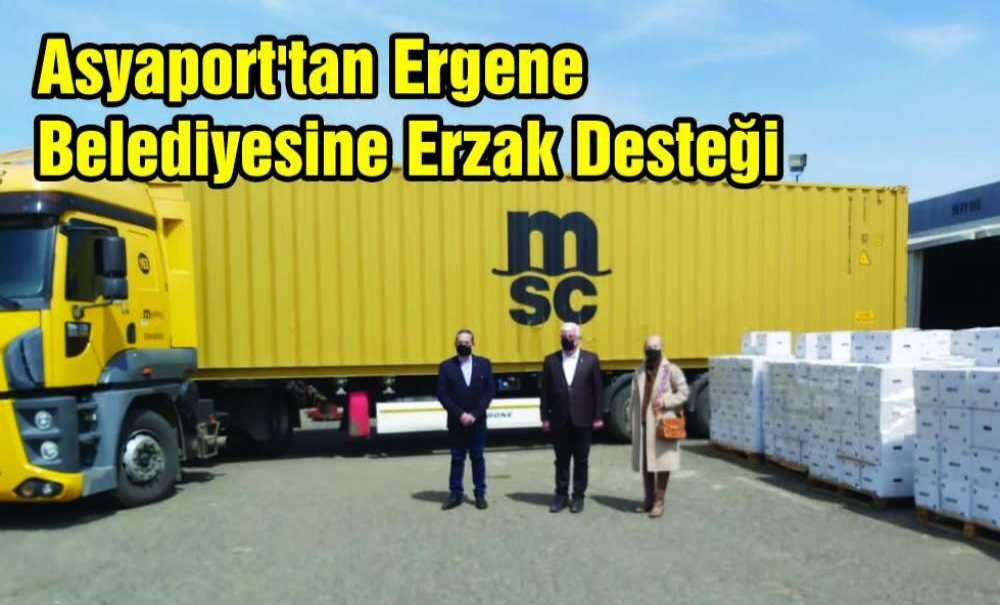 Asyaport'tan Ergene Belediyesine Erzak Desteği