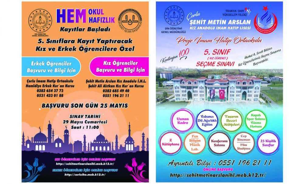 Okul Ve Hafızlık Kayıtları Başladı