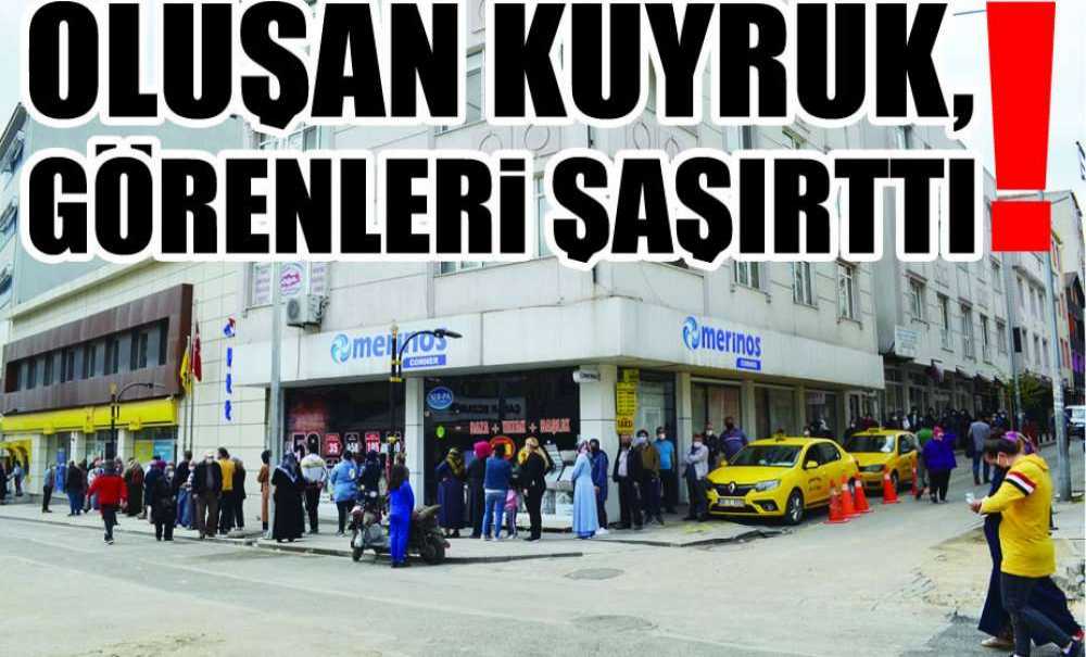 Oluşan Kuyruk, Görenleri Şaşırttı!