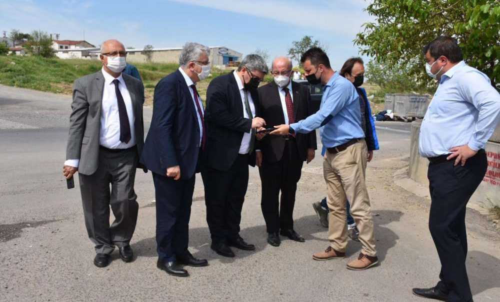 Çorlu'da Devam Eden Çalışmaları Yerinde İnceledi