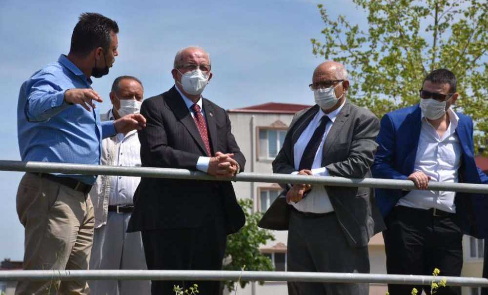 Çorlu'da Devam Eden Çalışmaları Yerinde İnceledi