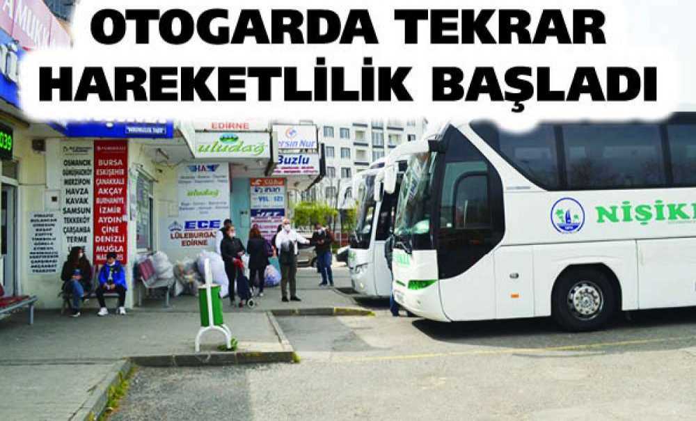 Otogarda Tekrar Hareketlilik Başladı