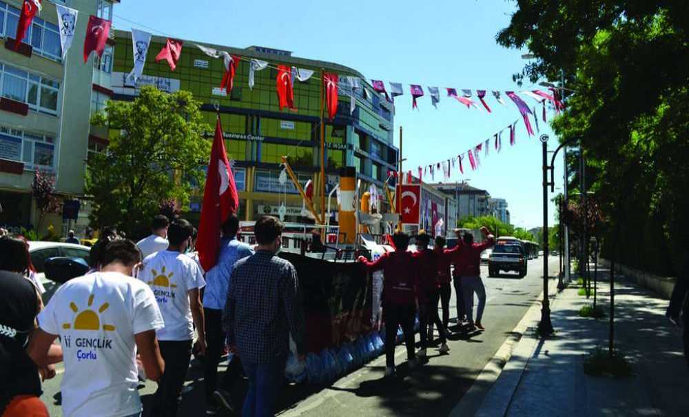Çorlu'da 19 Mayıs Coşkusu Yaşandı