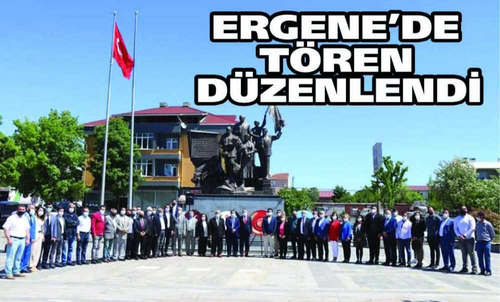 Ergene'de Tören Düzenlendi