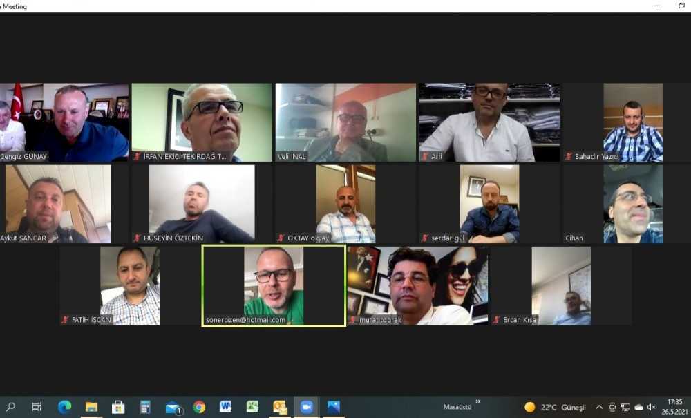 Tekirdağ Tso, Meclis Toplantısı Dijital Ortamda Yapıldı