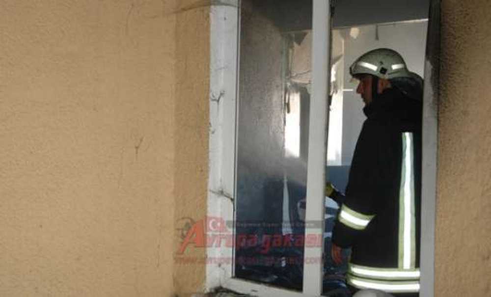 Boşaltılan Binada Yangın Paniği