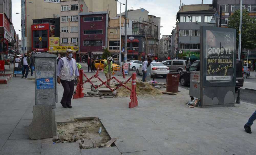 Kaldırımlar Nihayet Yenileniyor