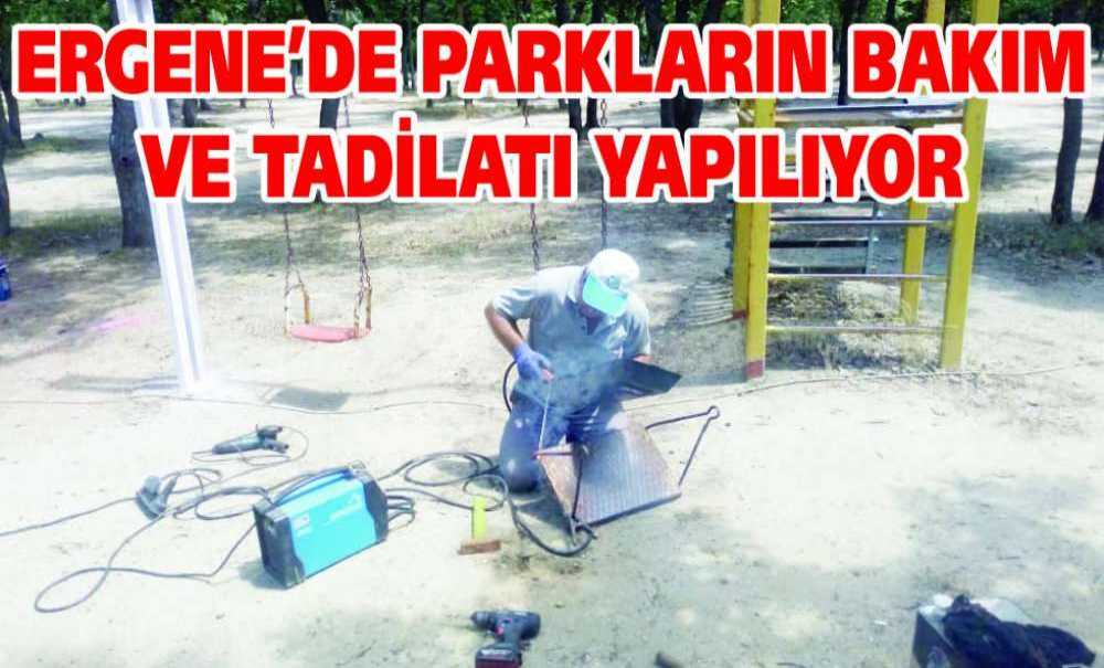 Ergene'de Parkların Bakım Ve Tadilatı Yapılıyor