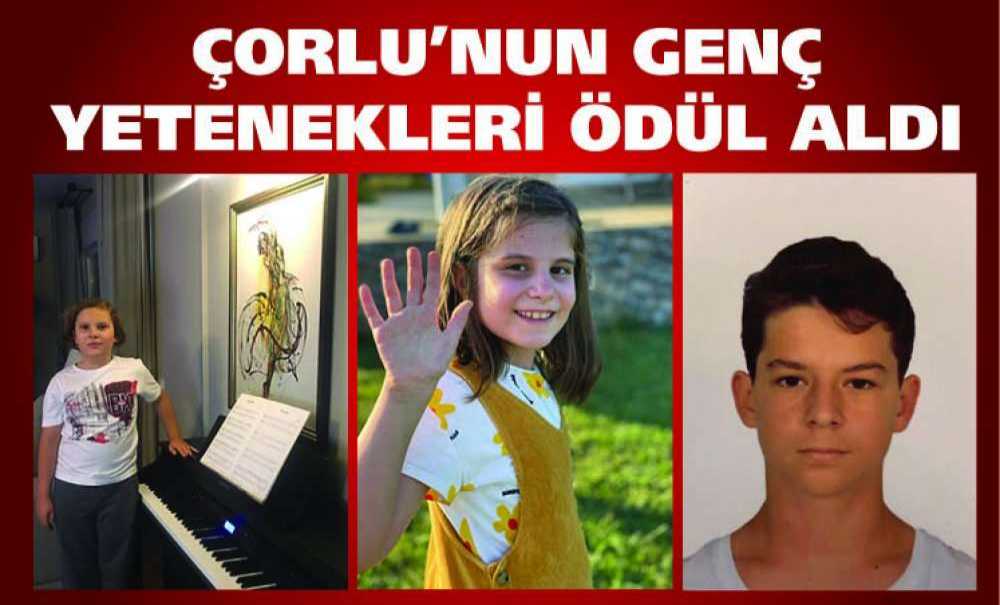 Çorlu'nun Genç Yetenekleri Ödül Aldı
