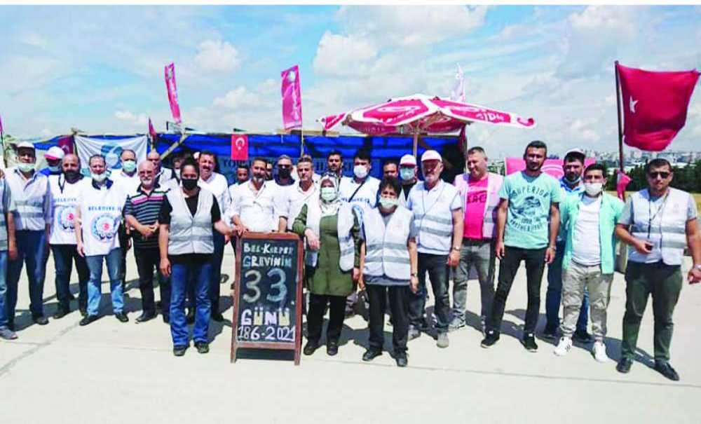 Belediye İş Sendikası Grevdeki İşçileri Ziyaret Etti