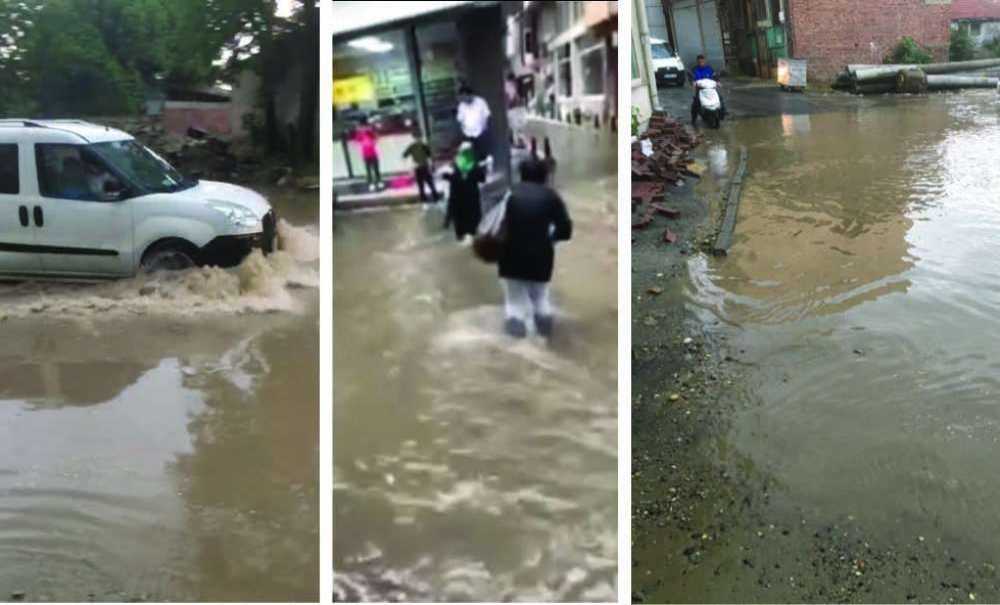 Sağanak Yağış Yine Hayatı Olumsuz Etkiledi