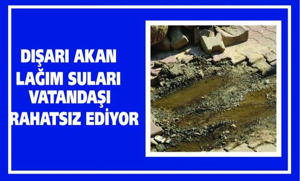 Dışarı Akan Lağım Suları Vatandaşı Rahatsız Ediyor