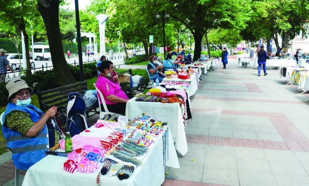Hanımeli Çarşısı Eski Gaziler Parkı'na Kuruldu