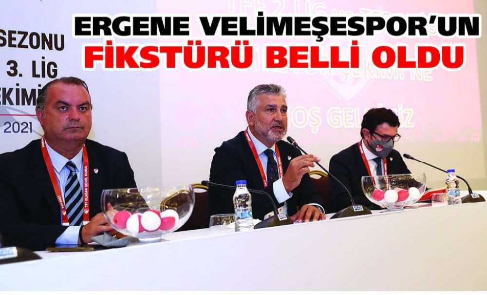 Ergene Velimeşespor'un Fikstürü Belli Oldu