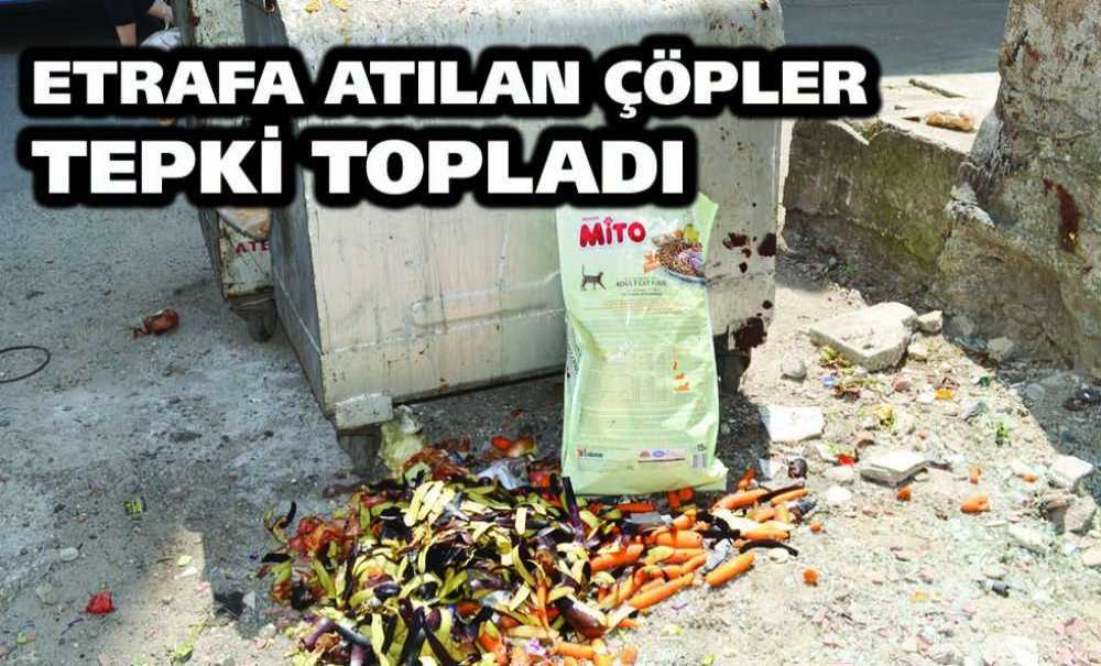 Etrafa Atılan Çöpler Tepki Topladı
