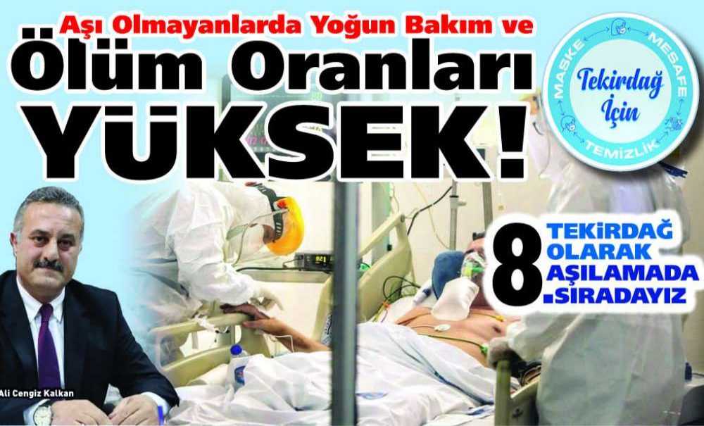 Aşı Olmayanlarda Yoğun Bakım Ve Ölüm Oranları Yüksek!!!