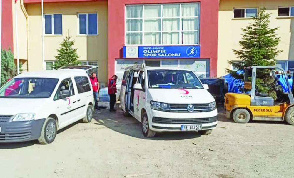 Kızılay, Sel Felaketinin Yaşandığı Sinop'a Gitti