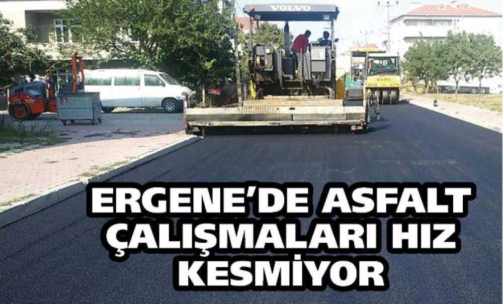 Ergene'de Asfalt Çalışmaları Hız Kesmiyor