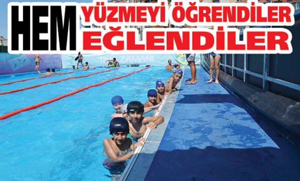 Hem Yüzmeyi Öğrendiler Hem Eğlendiler