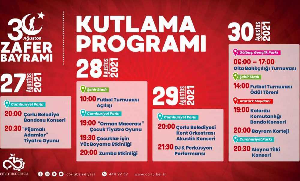 Zafer Bayramı Coşkusu Çorlu'yu Saracak