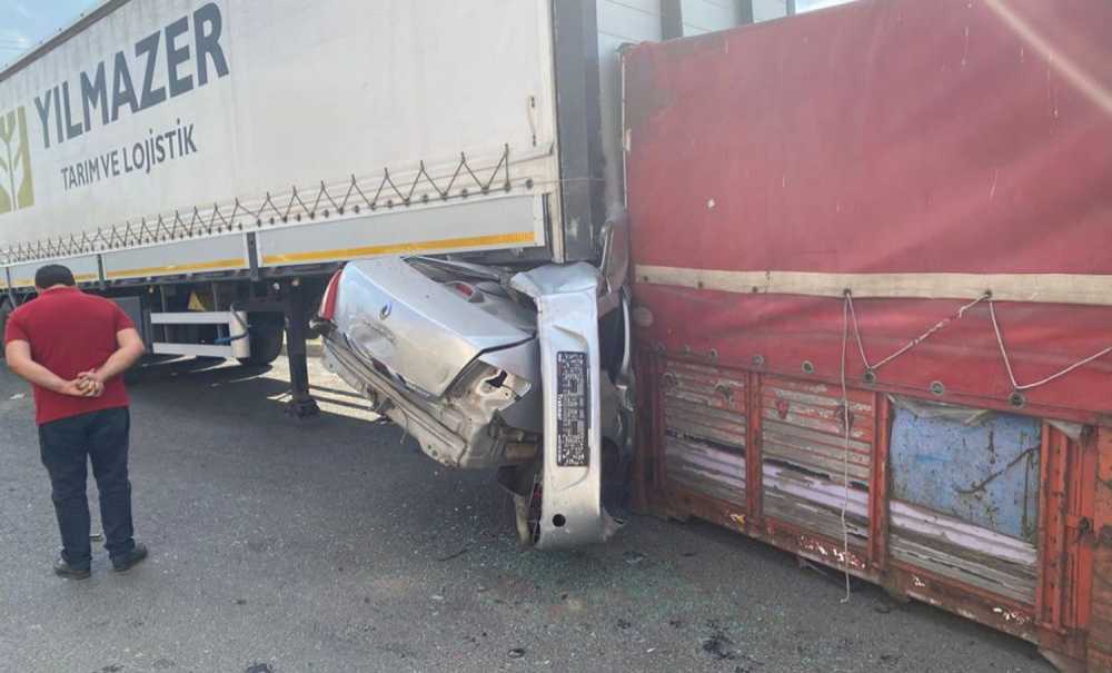 Freni Boşalan Halk Otobüsü 7 Araca Çarptı