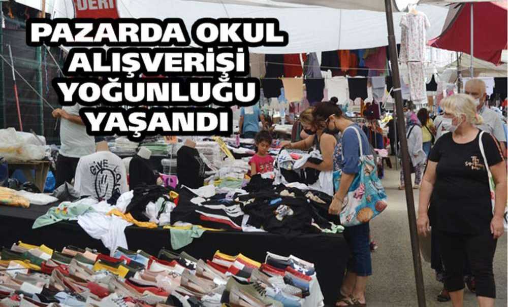 Pazarda Okul Alışverişi Yoğunluğu Yaşandı