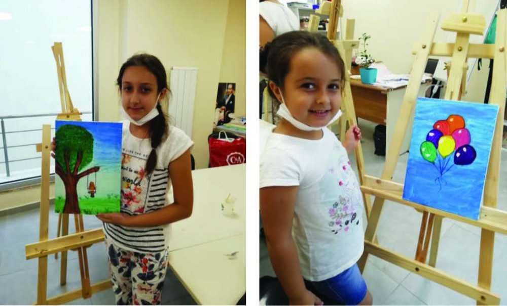 Küçük Ressamların Kurs Eğitimleri Tamamlandı