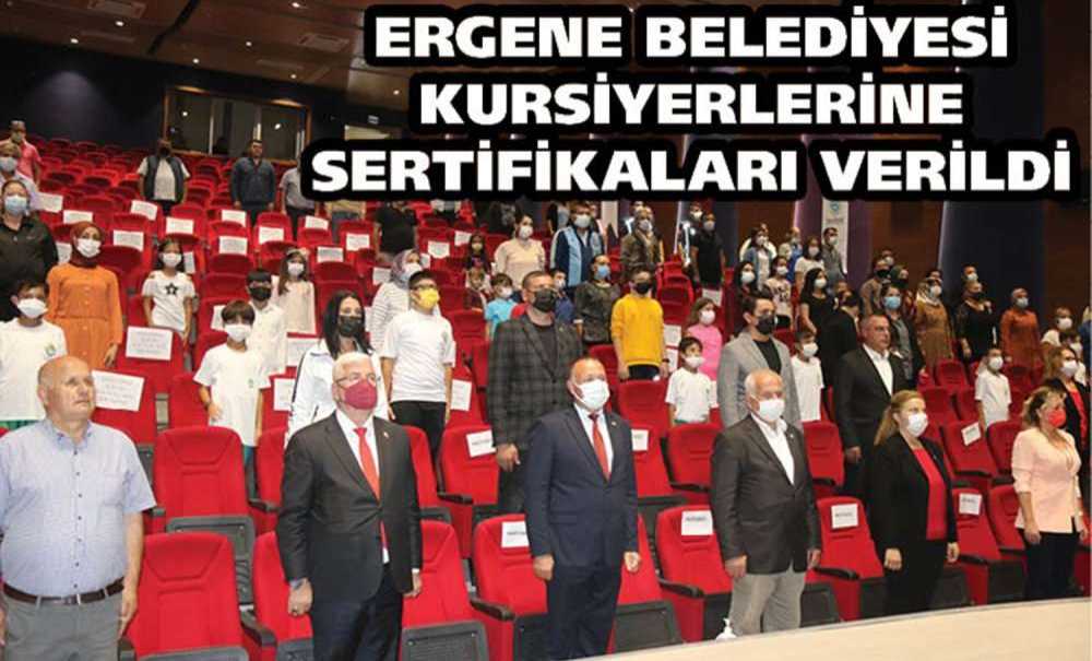 Ergene Belediyesi Kursiyerlerine Sertifikaları Verildi