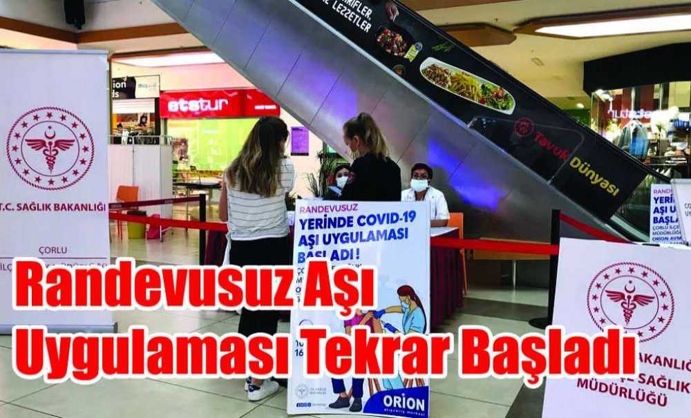 Randevusuz Aşı Uygulaması Tekrar Başladı