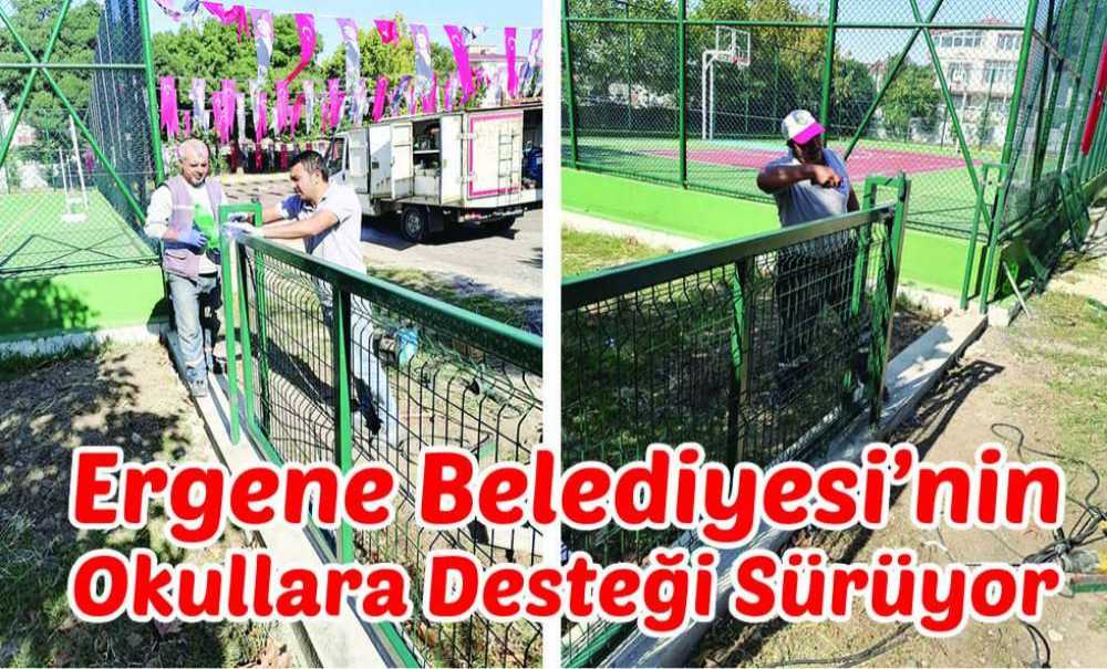Ergene Belediyesinin Okullara Desteği Sürüyor